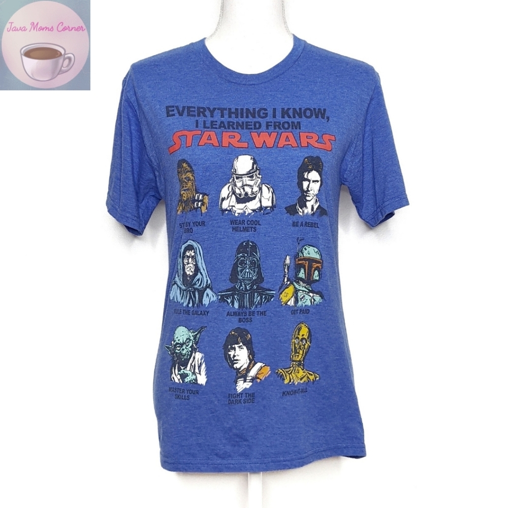 Star Wars Short Sleeve Crew Neck Graphic Tee Blue